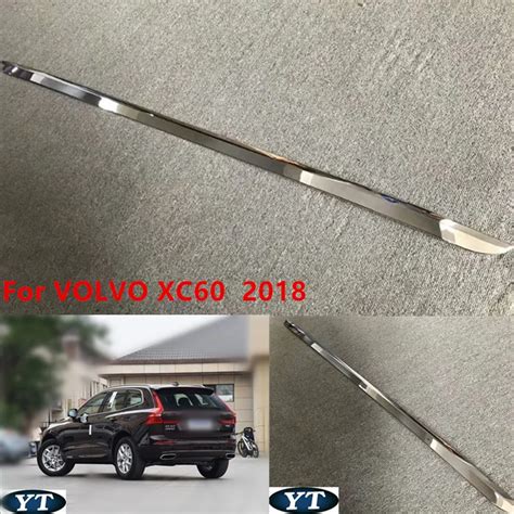 Auto Rear Trunk Trim Tail Door Sticker For Volvo Xc Abs Chrome