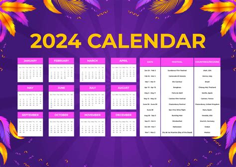 Free Printable 2024 Calendar To Customize Online