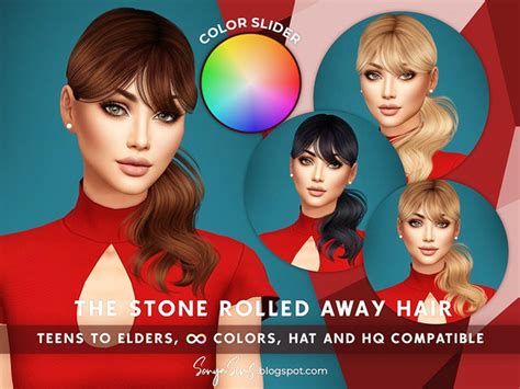 The Sims Resource SonyaSims The Stone Rolled Away Retexture COLOR SLIDER