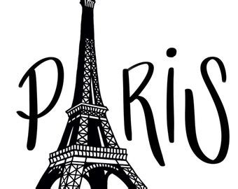 Paris Eiffel Tower Svg Cut File Use With Silhouette Studio Design