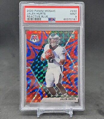 Panini Mosaic Jalen Hurts Reactive Blue Psa Mint Rookie Rc