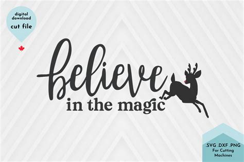 Believe In The Magic Svg Christmas Graphic By Lettershapes · Creative Fabrica