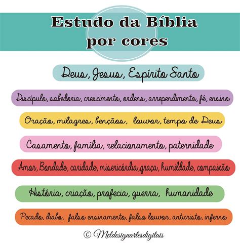 Significado Das Cores Segundo A B Blia