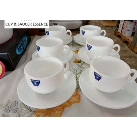 TEA SET LUMINARC Cup Saucer Enssece Tea Cup Luminarc Shopee Malaysia