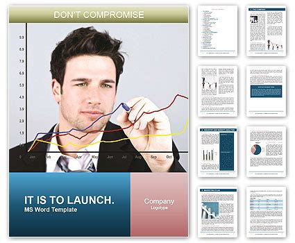 Businessman Sketching On Graph To Enhance Presentation Word Template ...