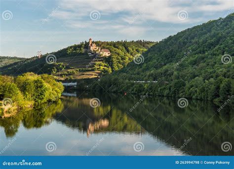 Hornberg Castle in the Neckar Valley in Germany Stock Photo - Image of ...