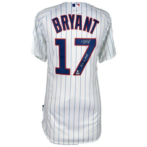 Kris Bryant Signed Chicago Cubs 2016 World Series Jersey Inscribed ...