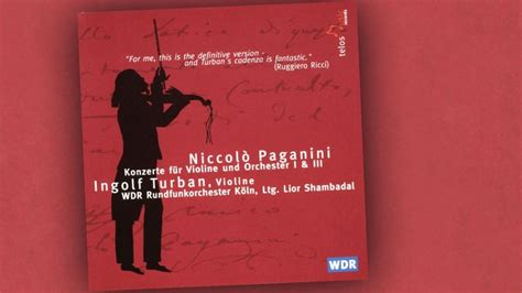 Konzerte F R Violine Und Orchester I Iii Niccolo Paganini Cds