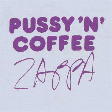 1984 Frank Zappa Pussy N Coffee Tour Shirt Wyco Vintage