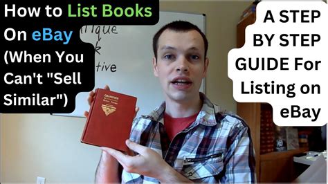 How To List Antique Books On Ebay The Hard Way How To Make An Ebay