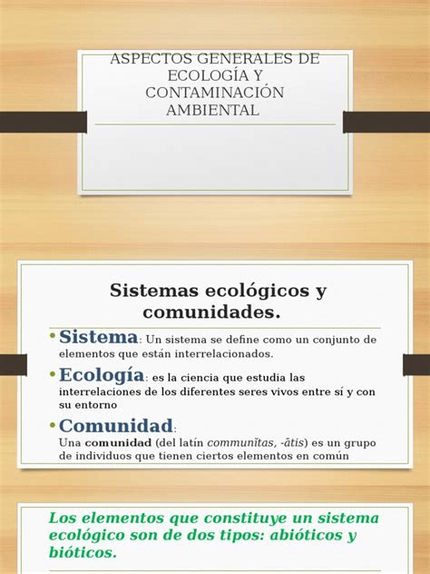 PDF ASPECTOS GENERALES DE ECOLOGÍA Y CONTAMINACIÓN AMBIENTAL pptx