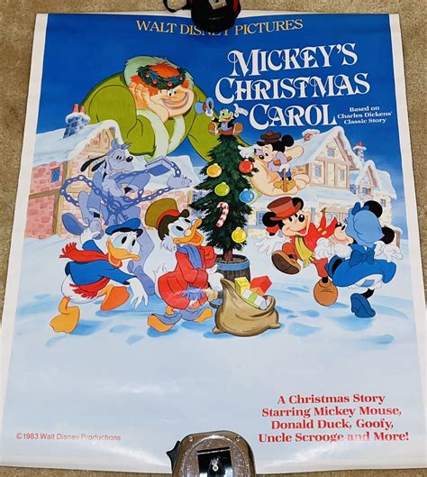 Mickey’s Christmas Carol New Original Poster 1983 18x23 Ebay