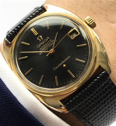 Vintage Omega Constellation Automatic Black Unrestored Dial Vintage