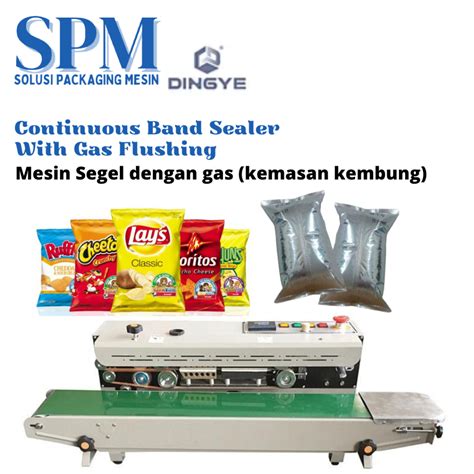 Jual Mesin Sealer Nitrogen Kemasan Kembung Continous Band Sealer With