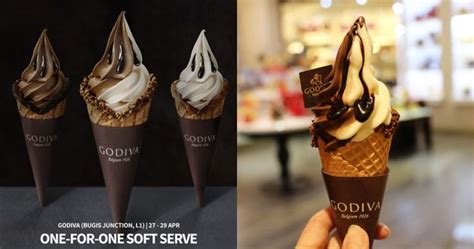 Godiva Bugis Junction Offering 1 For 1 Chocolate Ice Cream Cones From