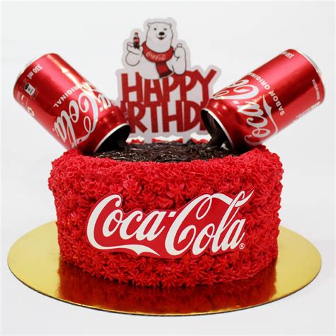 Torta Cumpleaños especial diseño Coca Cola