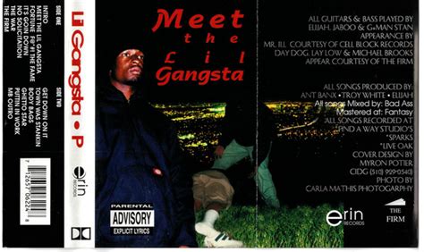 Meet The Lil Gangstalil Gangsta P｜hiphoprandb｜ディスクユニオン･オンラインショップ