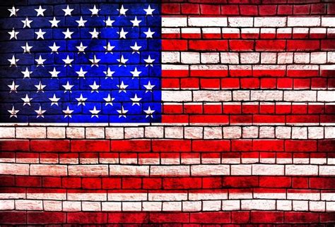 Amazon AOFOTO 10x7ft Stars And Stripes Pattern Brick Wall