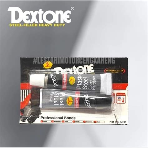 Jual LEM DEXTONE EPOXY ADHESIVES 5 MENIT UNTUK BODY PLASTIK BESI DLL 12