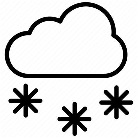 Snow, snowfalling, snow fall, cold, cloud icon - Download on Iconfinder