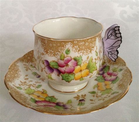 Reserve For Vi Rare Royal Albert Tea Cup With Butterfly Handle Fine