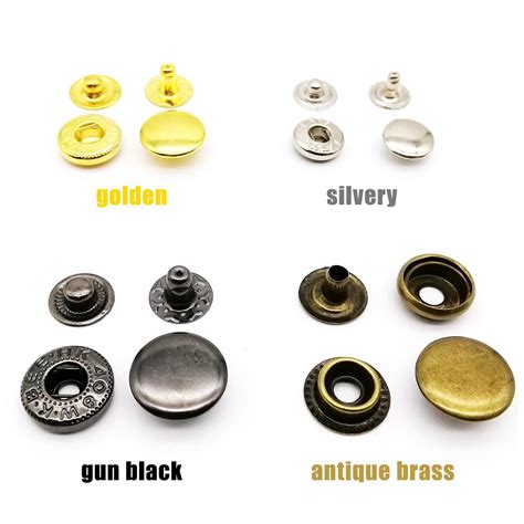 Metal Press Stud Snap Button Popper Fastener For Leather Clothes Jacket