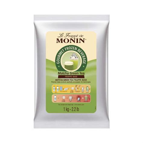 Monin Matcha Green Tea Frappe 1 KG Malaysia 6 Packets Per Box