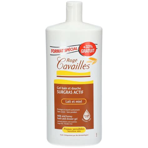 Rog Cavaill S Surgras Actif Gel Bain Et Douche Lait Et Miel Ml