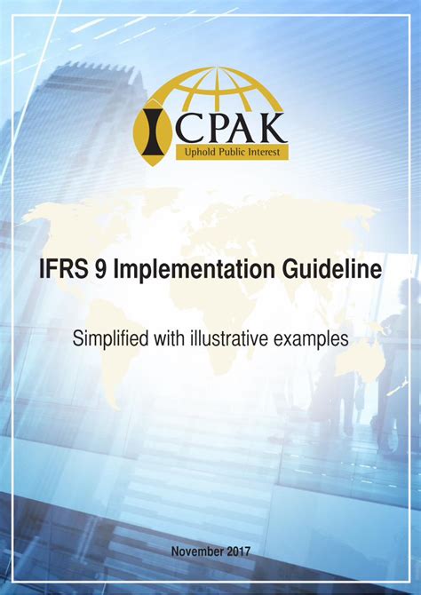 Pdf Ifrs Implementation Guideline Icpak Introduction I N July