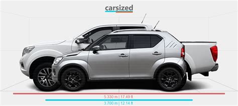 Dimensions Suzuki Ignis Present Vs Nissan Navara Present