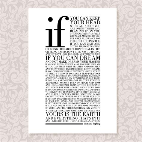 If By Rudyard Kipling Free Printable Printable Template Free