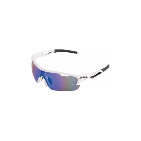 Gafas Spiuk Jifter Blanco Negro Con Lentes Espejadas Azul Ciclos Trujillo