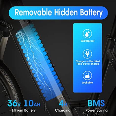 Hotebike Electric City Bike For Adults 26 Ebike Cruiser Electric Bike With 350w Motor