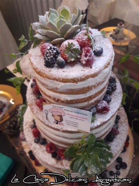 Delicious Naked Cake With Fresh Fruit