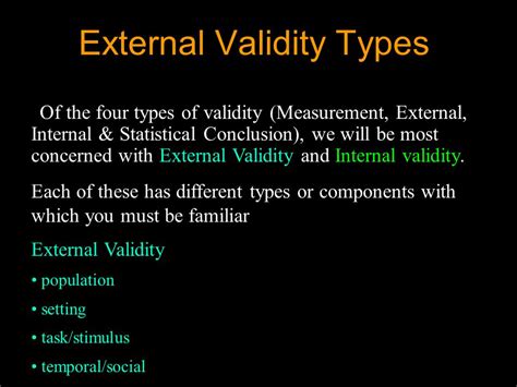 Types Of Validity