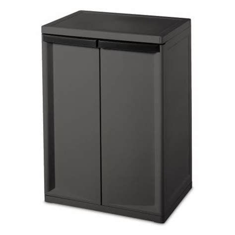 Sterilite 2 Shelf Laundry Garage Utility Storage Cabinet Flat Gray 01403v01 1 Piece Kroger