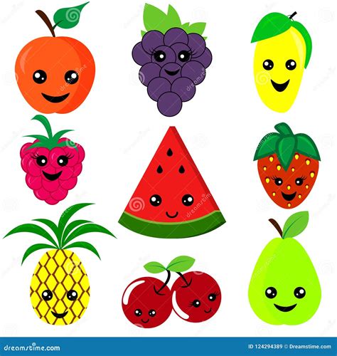 Happy Fruit Cartoon I`m Mango Vector Illustration