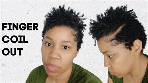 How To Style Finger Coils On A Tapered Twa Youtube