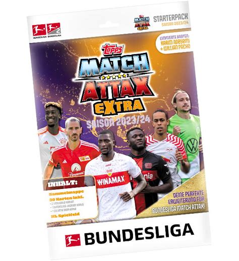 Topps Bundesliga Match Attax EXTRA 2023 24 Starterpack Stickerpoint