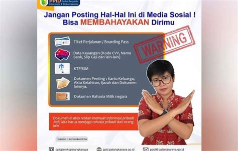 Diskominfo Palangka Raya Imbau Masyarakat Tidak Publikasikan Data