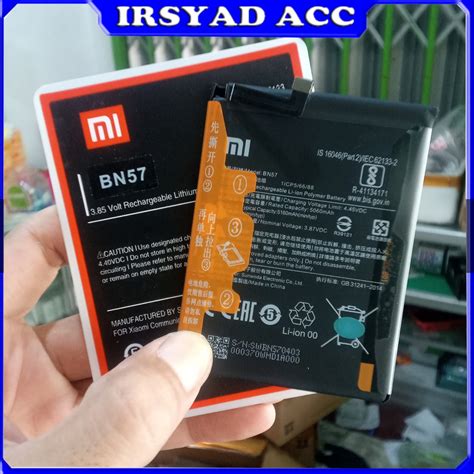 Jual Baterai Xiaomi ORIGINAL BN57 POCO X3 POCO X3 PRO ORI 100 NEW