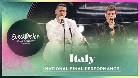 Mahmood BLANCO Brividi Italy National Final Performance