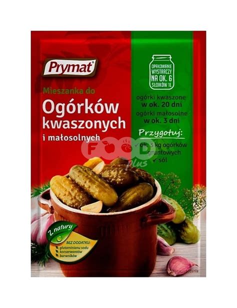 Prymat Seasoning Mix For Pickling Cucumbers 40 G Food Plus Dundee