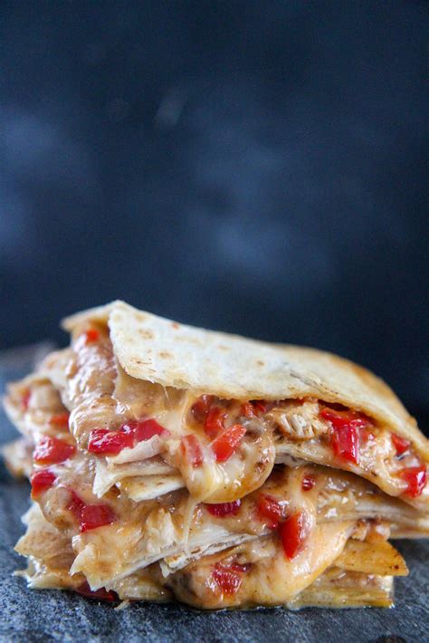 Easy Cheesy Chicken Quesadillas Cooked By Julie