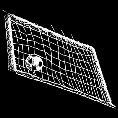 Premium Vector Soccer Football Ball In Goal Net