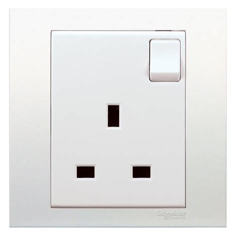 Buy Schneider Electric Vivace 1 Gang Switch Socket (8.7 x 8.7 x 3.5 cm ...