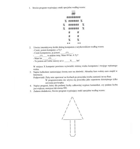 Prosze Pomozcie Zadanie W Zalaczniku Brainly Pl