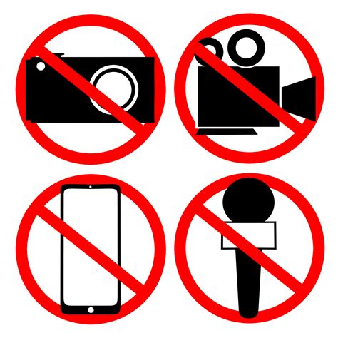 Prohibición de grabación de video toma de fotografías grabación de