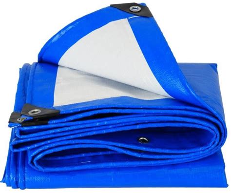 M Width Blue Tarpaulin Sheet Plastic Sheet Tarpaulin With Sun