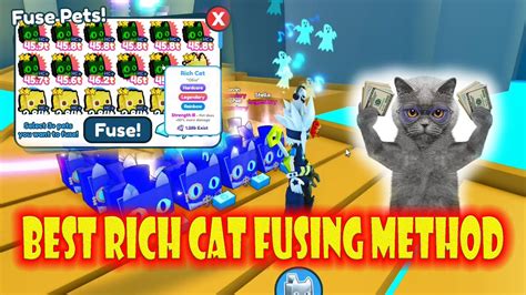 Best Hardcore Rainbow Rich Cat Fusing Method Pet Simulator X Youtube